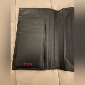 Tumi Black Leather passport holder